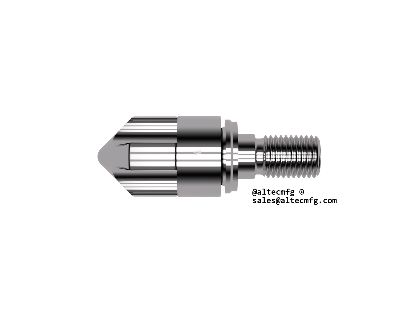 56mm Cincinnati, Roboshot, "R" Screw Tip Assembly 3pc Free Flow- Fits All Models