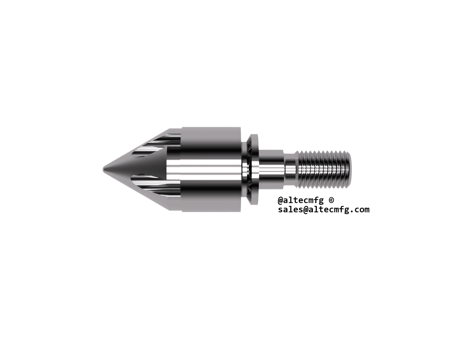 50mm Cincinnati, VIsta, Screw Tip Assembly 3pc Free Flow- Fits All Models