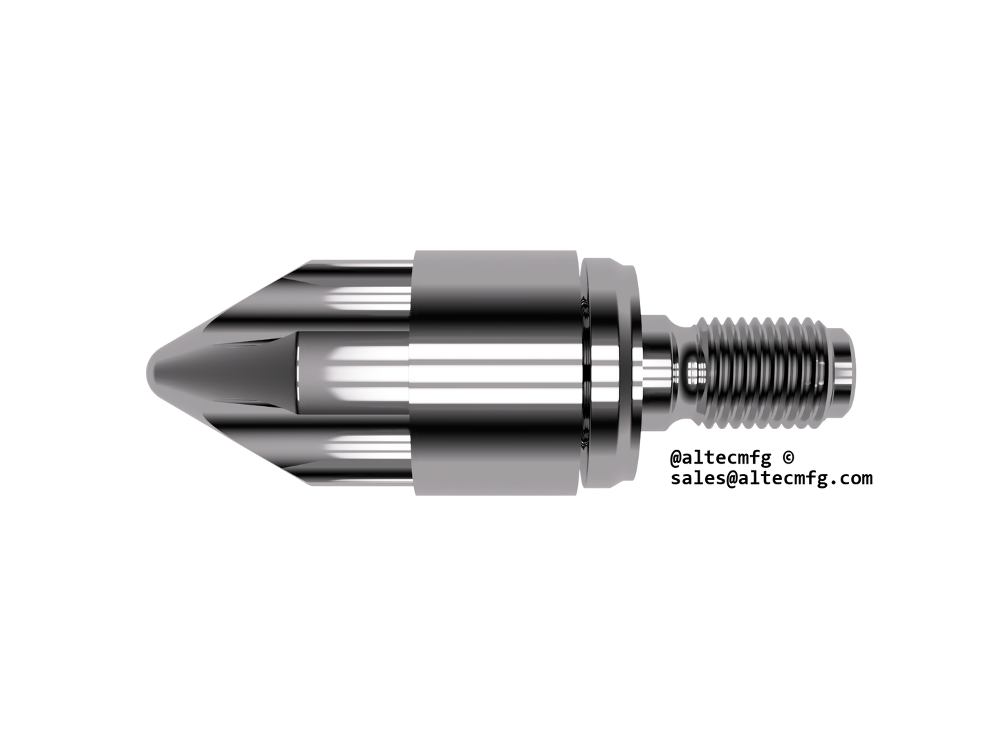 60mm Haitian Screw Tip Assembly 3pc Free Flow- Fits All Models